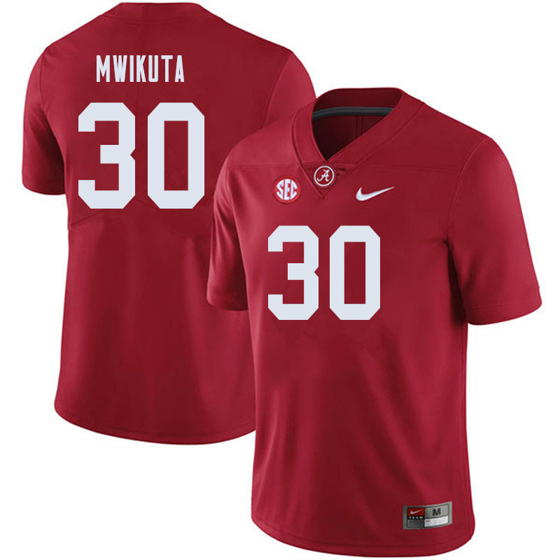 Alabama Crimson Tide Men's King Mwikuta #30 Crimson NCAA Nike Authentic Stitched 2019 College Football Jersey IW16N18NN